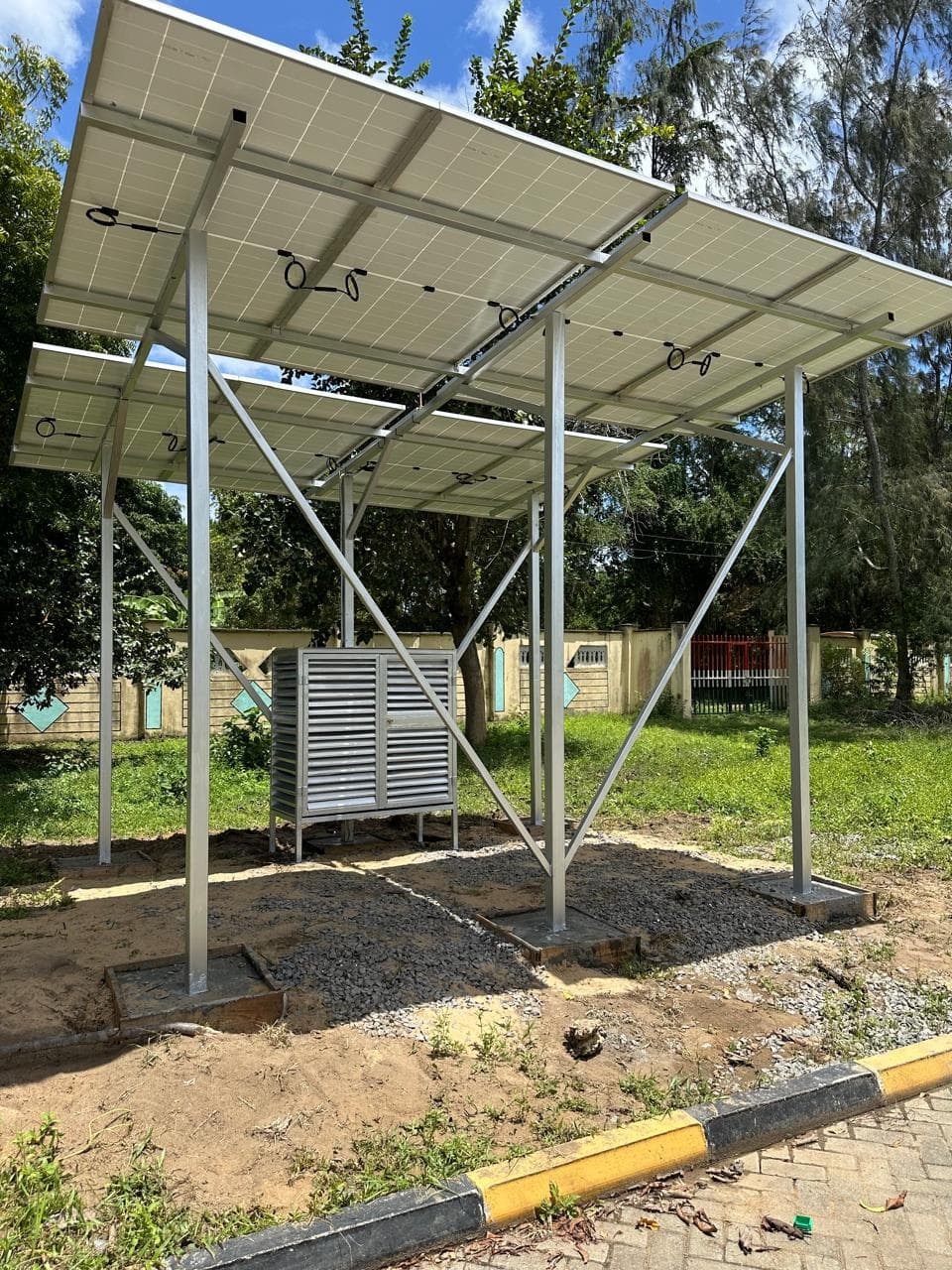 Elevated Solar Canopy Structure